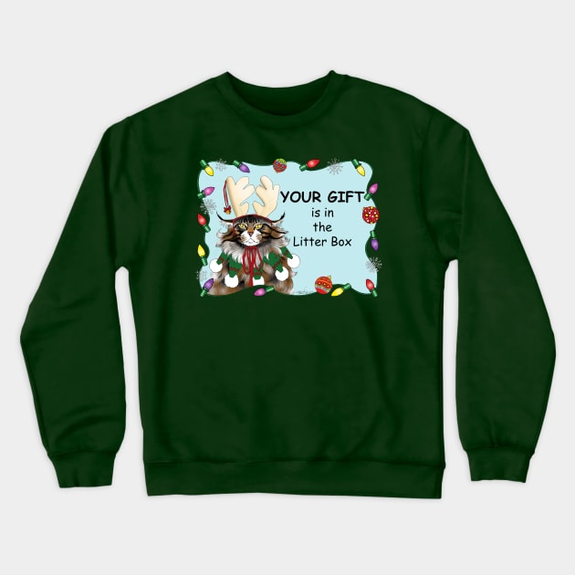 The Christmas Gift Crewneck Sweatshirt by tigressdragon